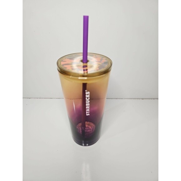 Starbucks Other - Starbucks Glass Cold Beverage Cup 2024 Discontinued Grande Retro Style Ombré